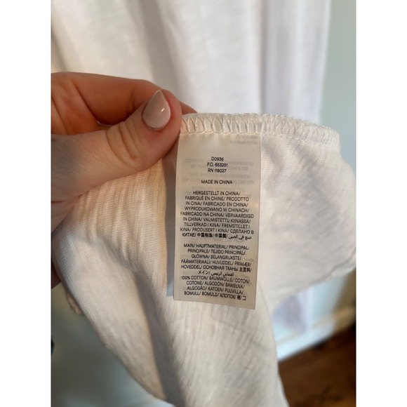 Boden White Embroidered Tiered Midi Dress Cottagecore Slub Cotton 4P NWT - Picture 6 of 7